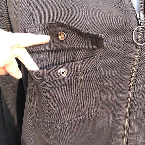 Soft Surroundings Black Zip-Front Blouse - Picture 8 of 12